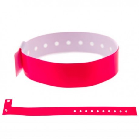 Bracelets vinyle brillant rose