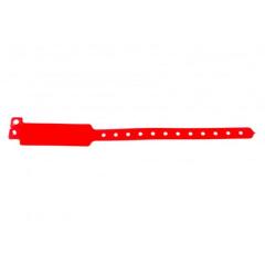Bracelets plastique vinyle large brillant rouge