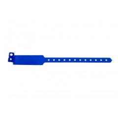 Bracelets vinyle métal large bleu roi