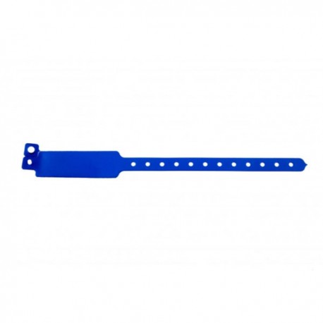Bracelets vinyle métal large bleu roi