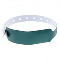 Bracelets vinyle métal large vert