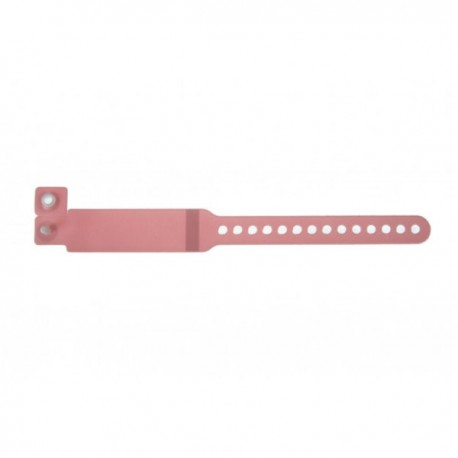 Bracelet rose pâle enfant hôpital + étiquette