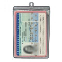 Porte pièces d'identité Clearbox - étanche - anneau inclus (lot de 10) -  Sogedex