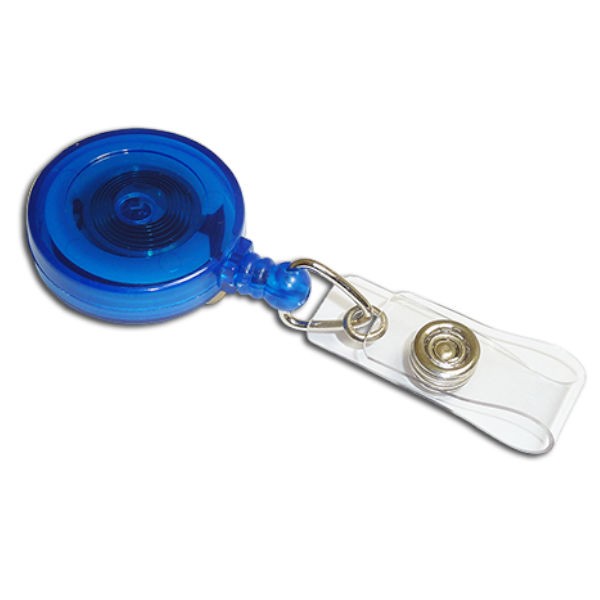 Enrouleur Zip bleu translucide