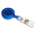 Enrouleur Zip bleu translucide