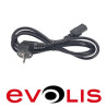 Cordon pour alimentation pour imprimante badge Evolis