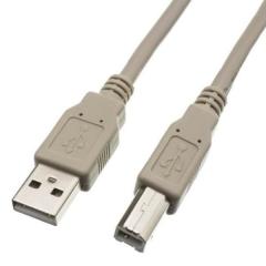 Câble USB 3m (A/B) blanc