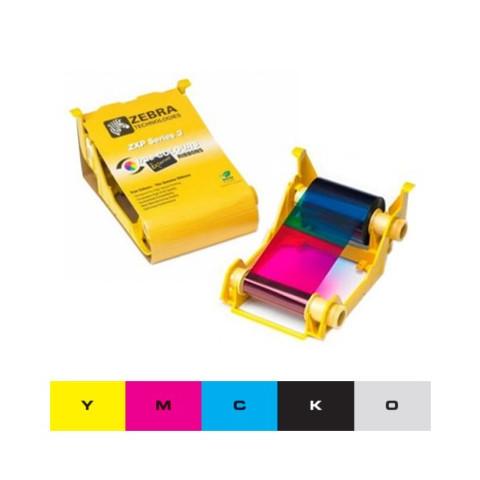 Ruban couleur YMCKO Zebra ZXP3 - 200 faces