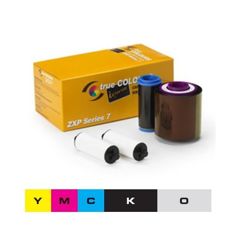 Ruban couleur 1/2 YMCKO Zebra ZXP7, 1250 faces