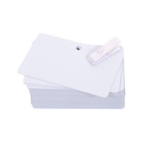 Cartes PVC Perforée Evolis 0.50mm - lot de 100