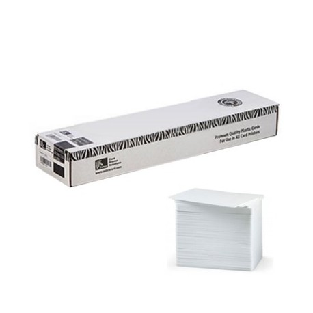 Cartes PVC Zebra 0.25mm - lot de 500