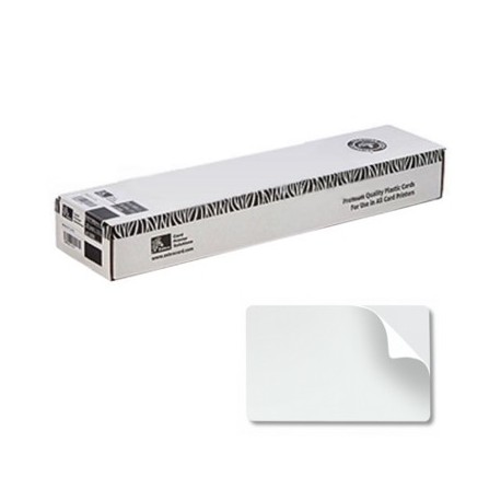 Cartes PVC adhésives Zebra 0.25mm - lot de 500