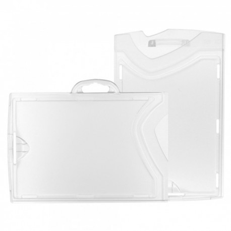 IDX 110 / IDX 120 - Porte-badge rigide - cristal/cristal