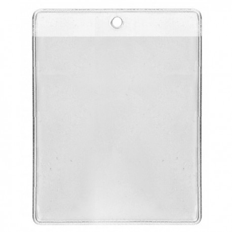 IDS31.2 - porte-badge souple 86 x 101 mm - Perforation ronde