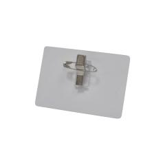 IDS22M - Clip adhésif à pince métal et épingle