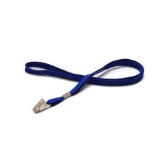 Cordon polyester tube avec clip crocodile