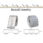 Zebra 8000D Jewelry - 53 mm x 13 mm - étiquettes bijouterie (sans rabats)