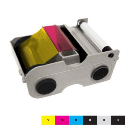 Ruban couleur EZ YMCKOK HID Fargo DTC4250e - 250 faces