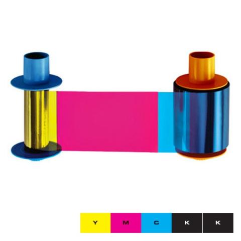 Ruban couleur ECO YMCKK HID Fargo DTC4500e, DTC4500 - 500 faces