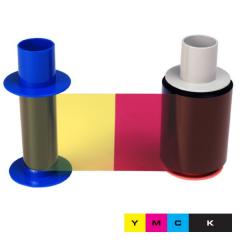 Ruban couleur 1/2 YMCK HID Fargo HDP5600, HDP5000 - 1000 faces