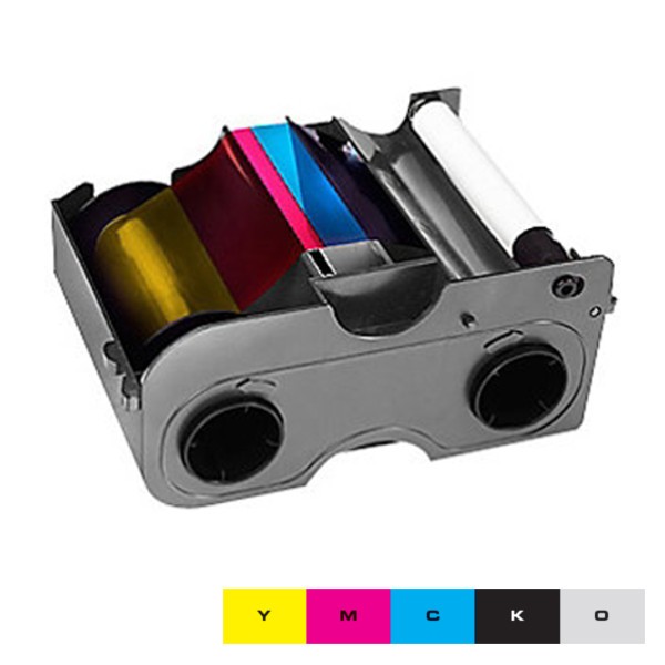 Ruban EZ couleur YMCKO HID Fargo DTC1250e, DTC1000 - 250 faces