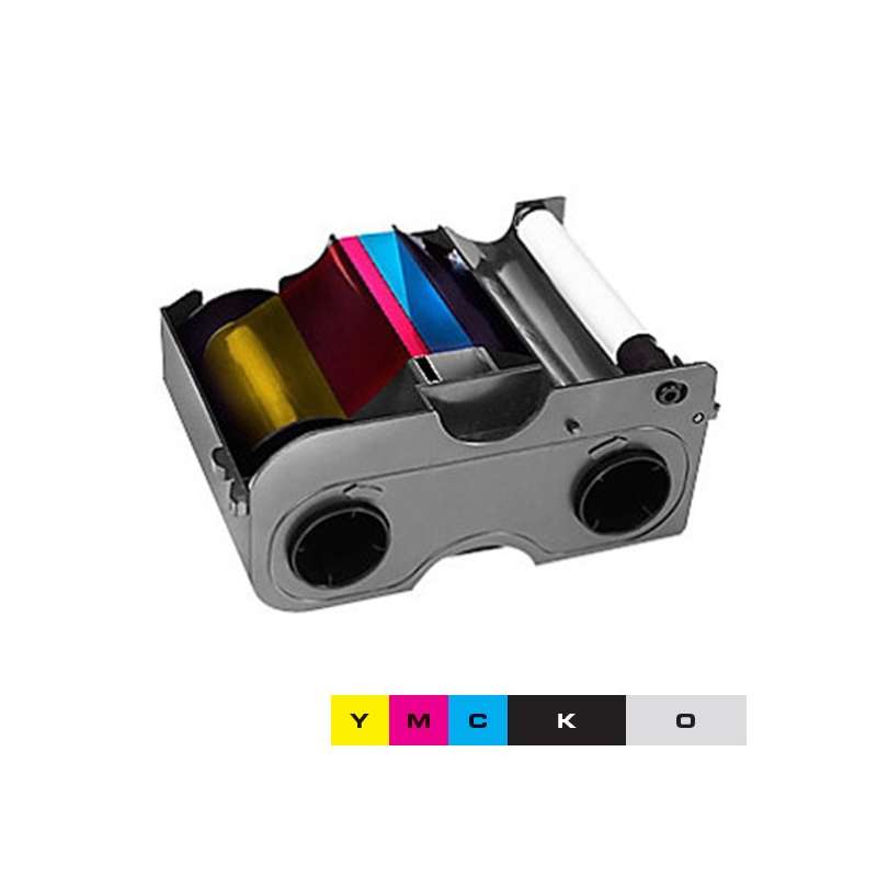 Ruban EZ couleur 1/2 YMCKO HID Fargo DTC1250e, DTC1000, C50 - 350 faces Ruban EZ couleur 1/2 YMCKO HID Fargo DTC1250e, DTC1000, C50 - 350 faces