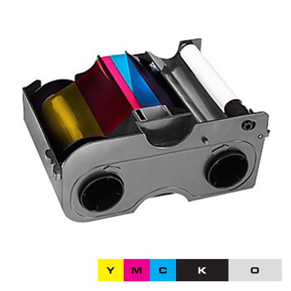 Ruban EZ couleur 1/2 YMCKO HID Fargo DTC1250e, DTC1000, C50 - 350 faces