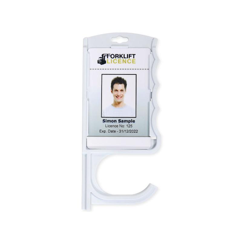 Porte-badge antimicrobien ouverture de porte