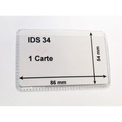 Étui badge cristal horizontal - IDS 34