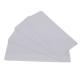 C4122 Cartes longues blanches PVC brillant 120x50 mm