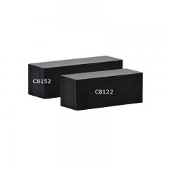 C8152 Cartes longues noires mates PVC 150x50mm