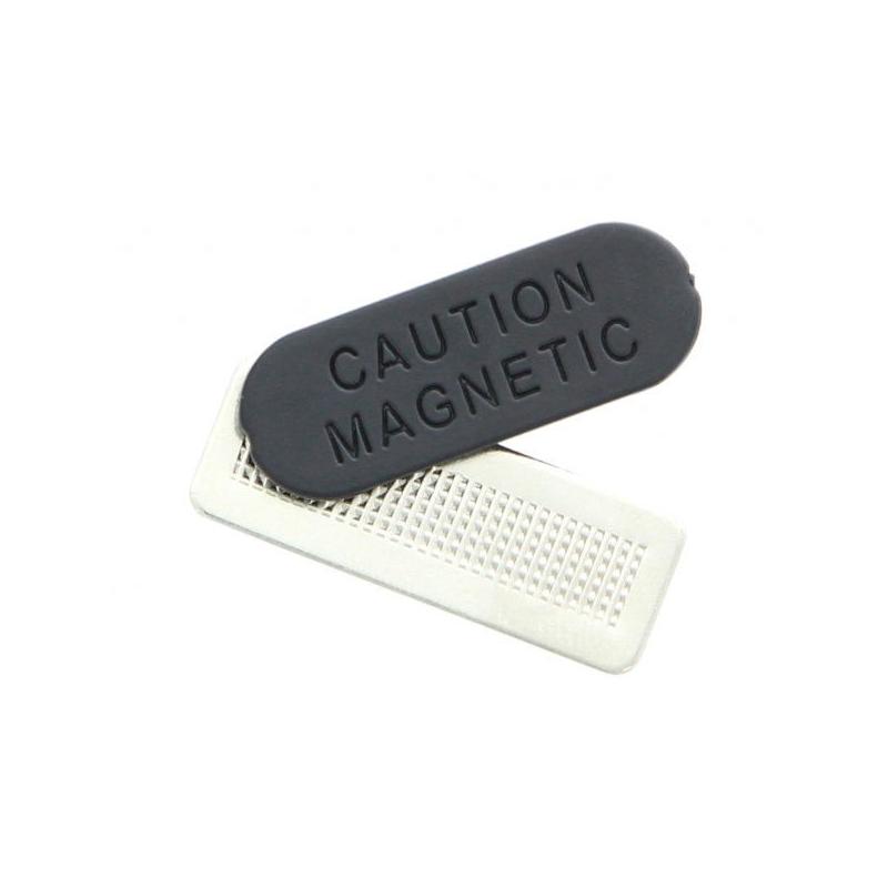 Magnabadge barrette adhésive aimantée plastique