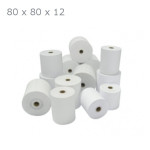 Papier thermique, rouleau de tickets 80 x 76 x 12 (par 50)