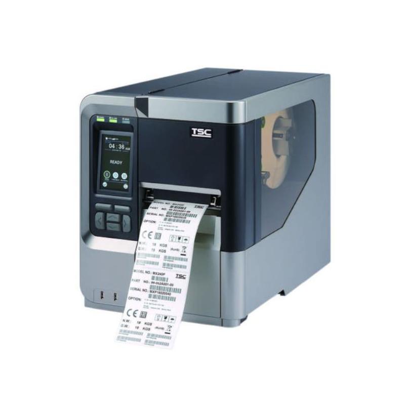 TSC MX241P, 8 pts/mm (203 dpi), écran, RTC, USB, hôte USB, RS232, Ethernet TSC MX241P, 8 pts/mm (203 dpi), écran, RTC, USB, hôte USB, RS232, Ethernet