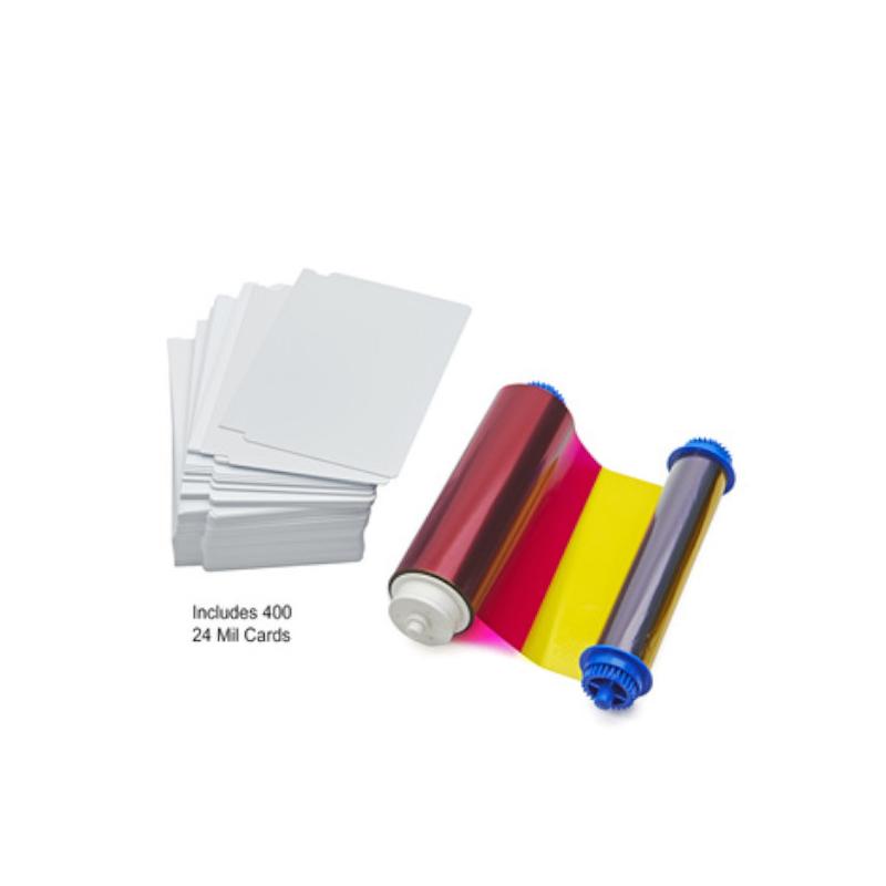 grandes cartes pvc, film Zebra ZC10L