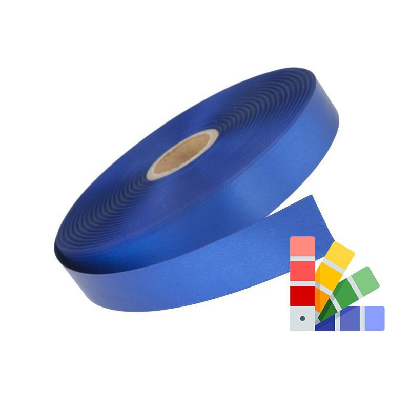 Ruban satin double face bleu 15 mm x 100 m