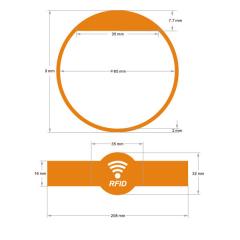 Bracelet RFID Mifare 1K compatible - Fudan