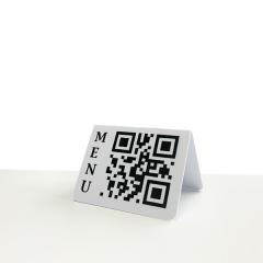 Chevalets de table personnalisés intéractif avec QR code