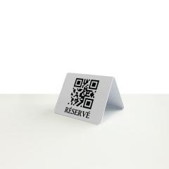Chevalets de table personnalisés intéractif avec QR code
