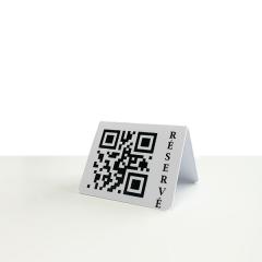 Chevalets de table personnalisés intéractif avec QR code