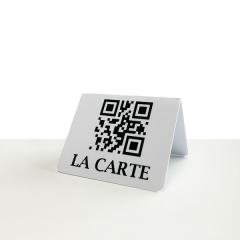 Chevalets de table personnalisés intéractif avec QR code