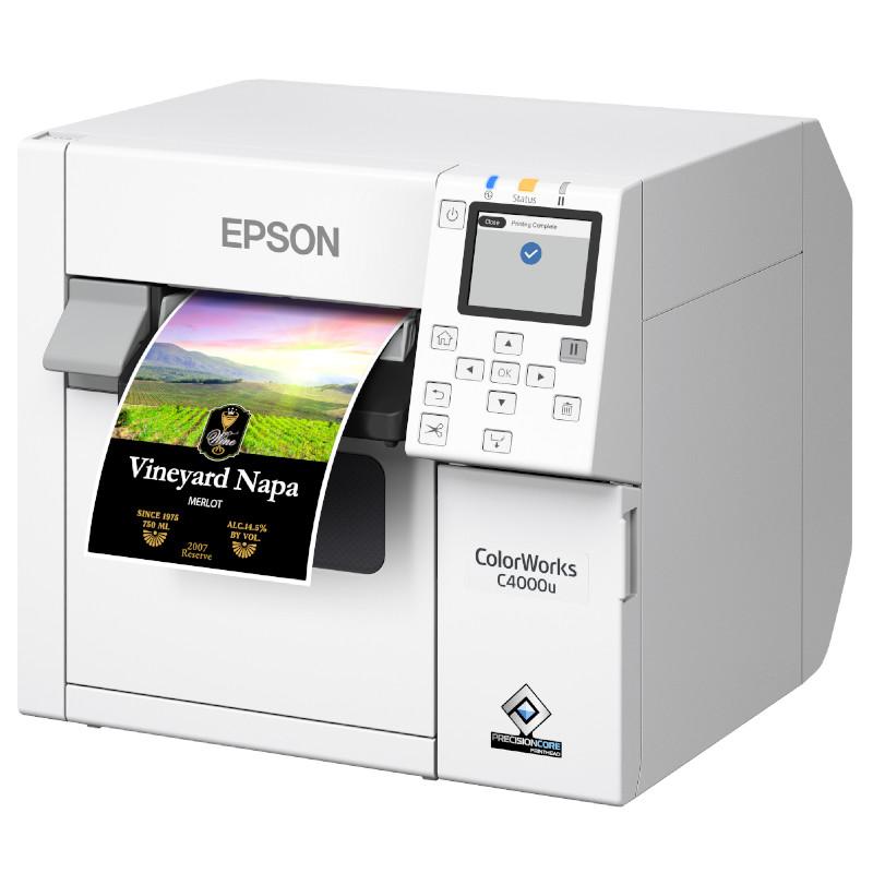 Imprimante d'étiquettes couleur jet d'encre Epson CW-C4000e (mk) (bk)