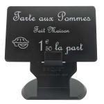 Support noir étiquette prix Edikio