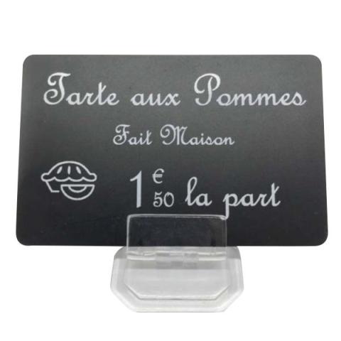 50 Pinces à Étiquettes Noires En Plastique - Clips Pour Présentoir Buffet, Plateau - Réutilisables