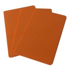Cartes couleur PVC Orange