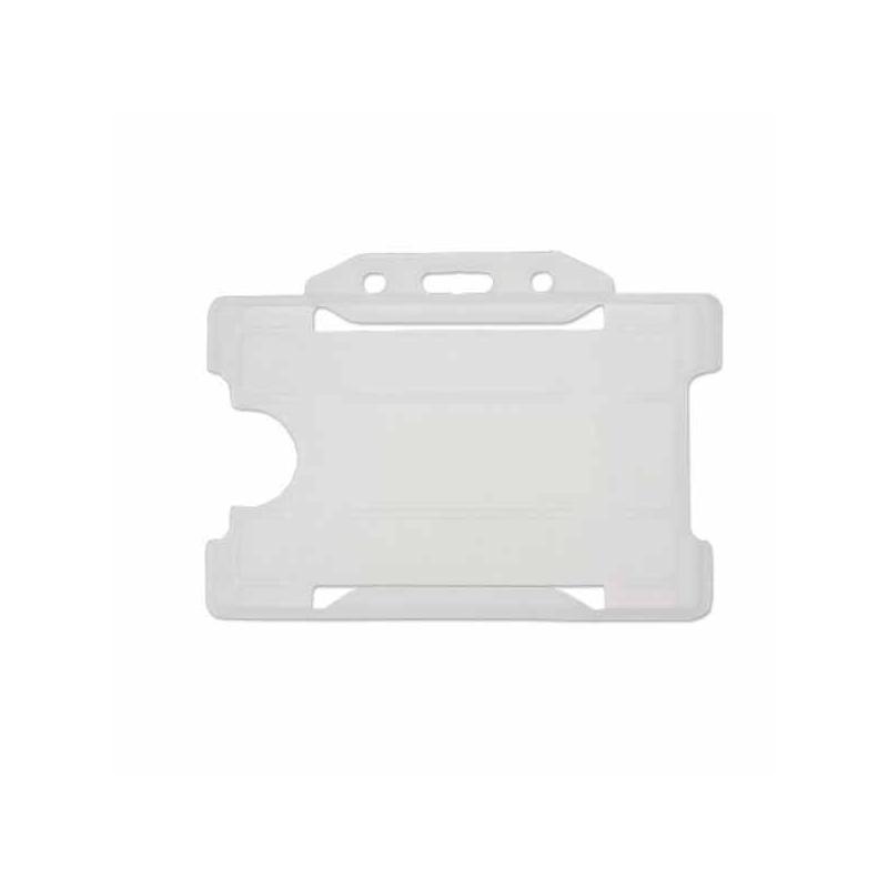 Porte-badges antimicrobien transparent recyclable – horizontal