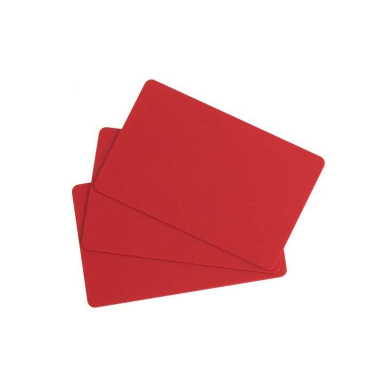 Cartes PVC Rouge Evolis