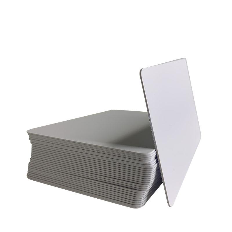 50 Cartes PVC Vertes 14mil - Cartes Badge Lisses Pour Imprimante, Format Carte De Crédit - Sourcing Map
