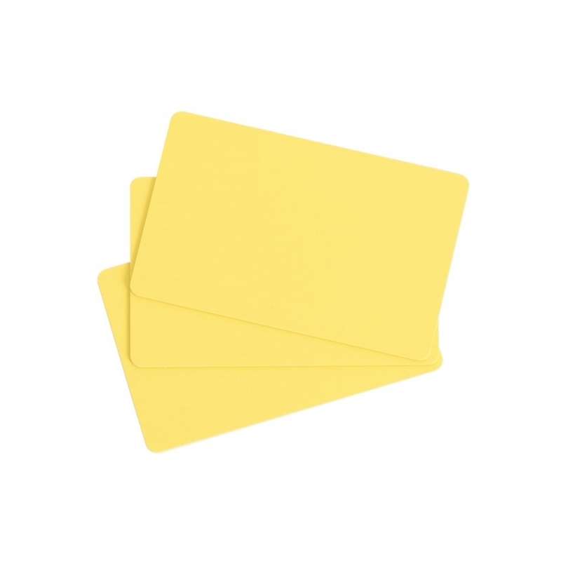 Cartes PVC Jaune Evolis