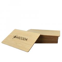 Carte RFID / NFC (13.56Mhz) bambou NTAG, NXP - Personnalisation laser